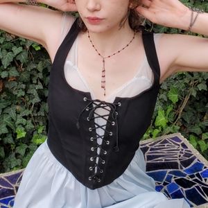 Black Corset Vest